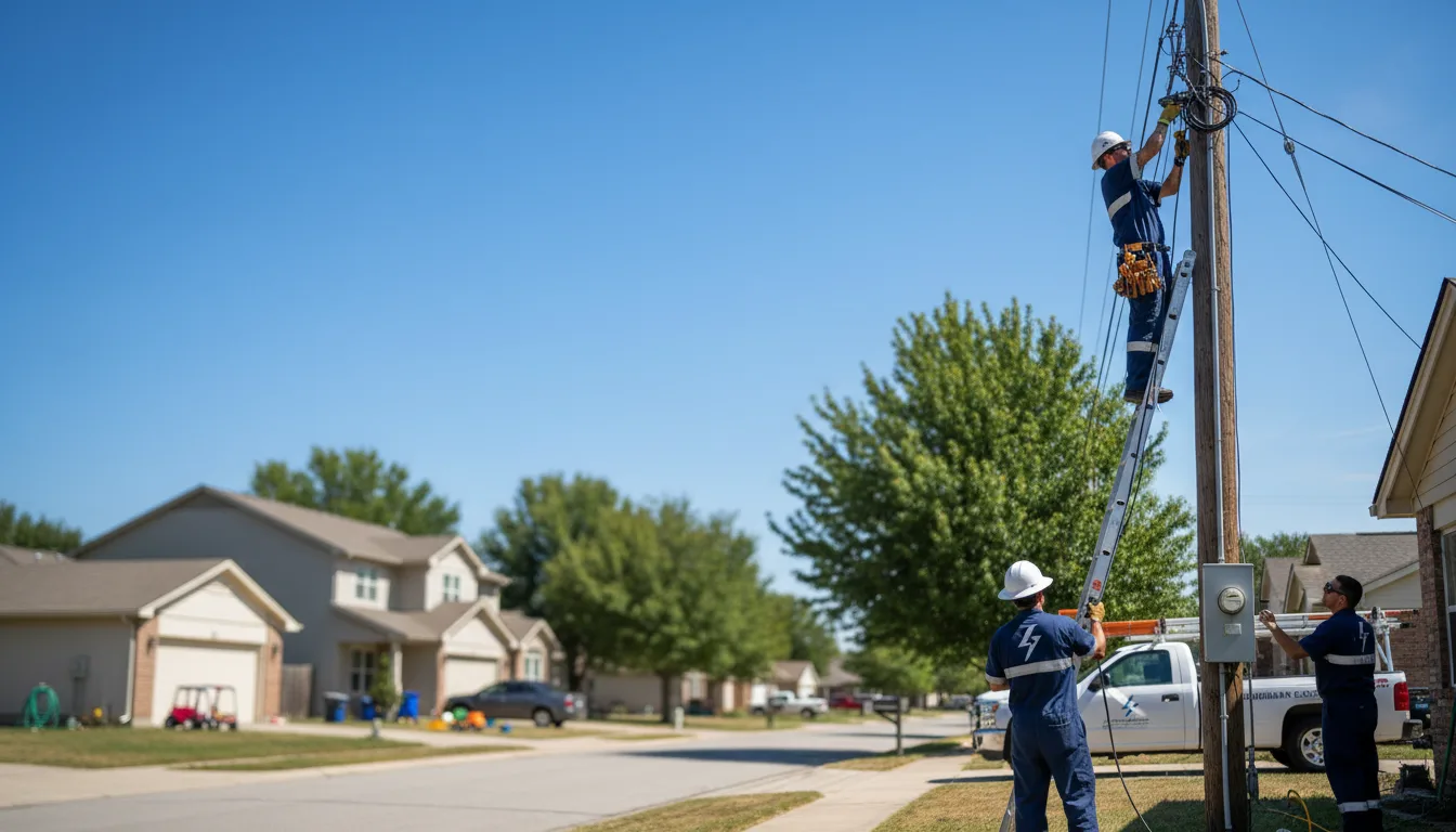 Residential electrician providing installation services in Spearman, TX